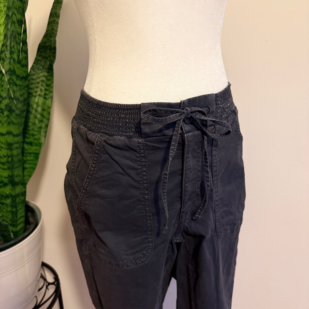 American Eagle | Black Cotton Blend Jogger Pants - Picture 2 of 8
